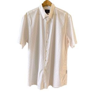 London Peter Werth Parliament Short Sleeve Shirt  XL NWT